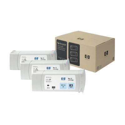Hp 83-C5076A Açık Mavi Orjinal Kartuş 3lü Paket