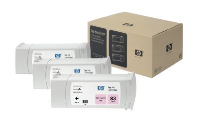 Hp 83-C5077A Açık Kırmızı Orjinal Kartuş 3lü Paket