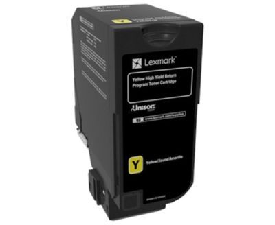 Lexmark 74C5HY0 Sarı Orjinal Toner Ekstra Yüksek Kapasiteli