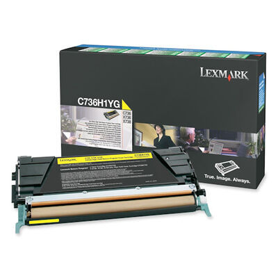 Lexmark C736-X746-C736H1YG Sarı Orjinal Toner Yüksek Kapasiteli