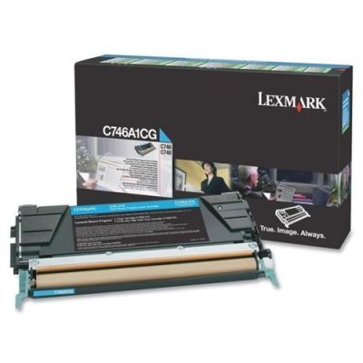 Lexmark C746-C748-C746A1CG Mavi Orjinal Toner