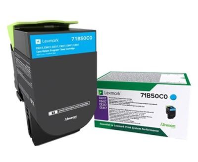 Lexmark CS317-71B50C0 Mavi Orjinal Toner