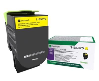 Lexmark CS317-71B50Y0 Sarı Orjinal Toner