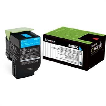 Lexmark CX310-80C8SC0 Mavi Orjinal Toner Yüksek Kapasiteli