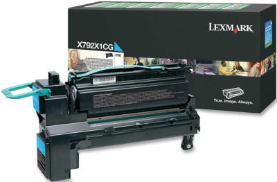 Lexmark X792-X792X1CG Mavi Orjinal Toner Yüksek Kapasiteli