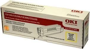Oki C5100-42127488 Sarı Orjinal Toner