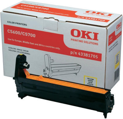 Oki C5600-C5700-43381705 Sarı Orjinal Drum Ünitesi