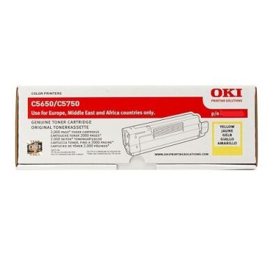 Oki C5650-C5750-43872321 Sarı Orjinal Toner