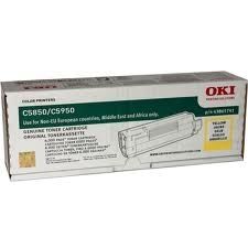 Oki C5850-C5950-43865741 Sarı Orjinal Toner
