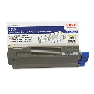 Oki C610-44315301 Sarı Orjinal Toner