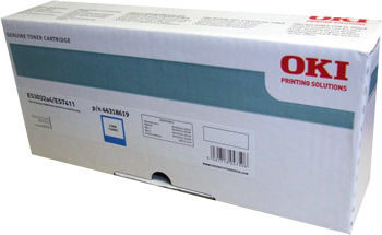Oki ES7411-44318619 Mavi Orjinal Toner