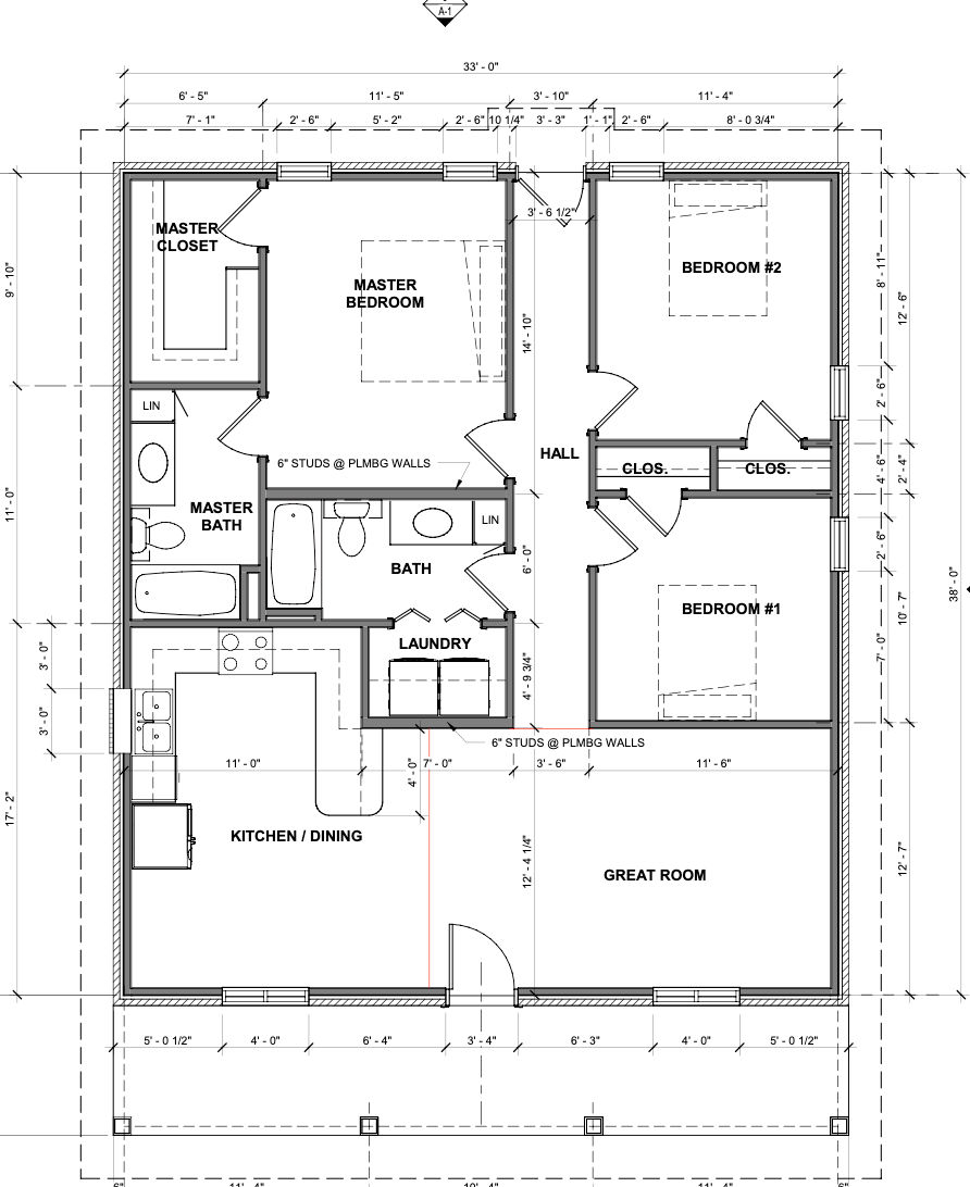 New Construction For Sale in Oak Grove – 321 Nobles Rd, Sumrall MS 3 Floor plan for 321 Nobles Rd