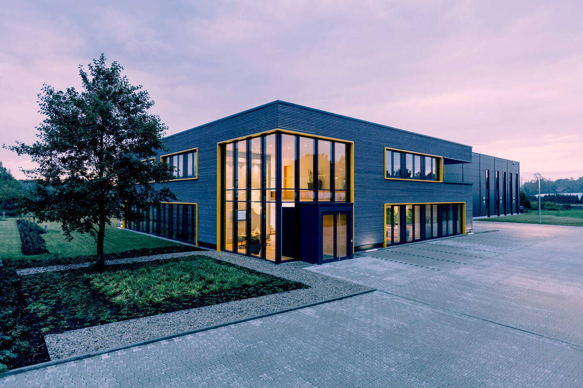 Exterior view of the Pollmeier office building in Hövelhof