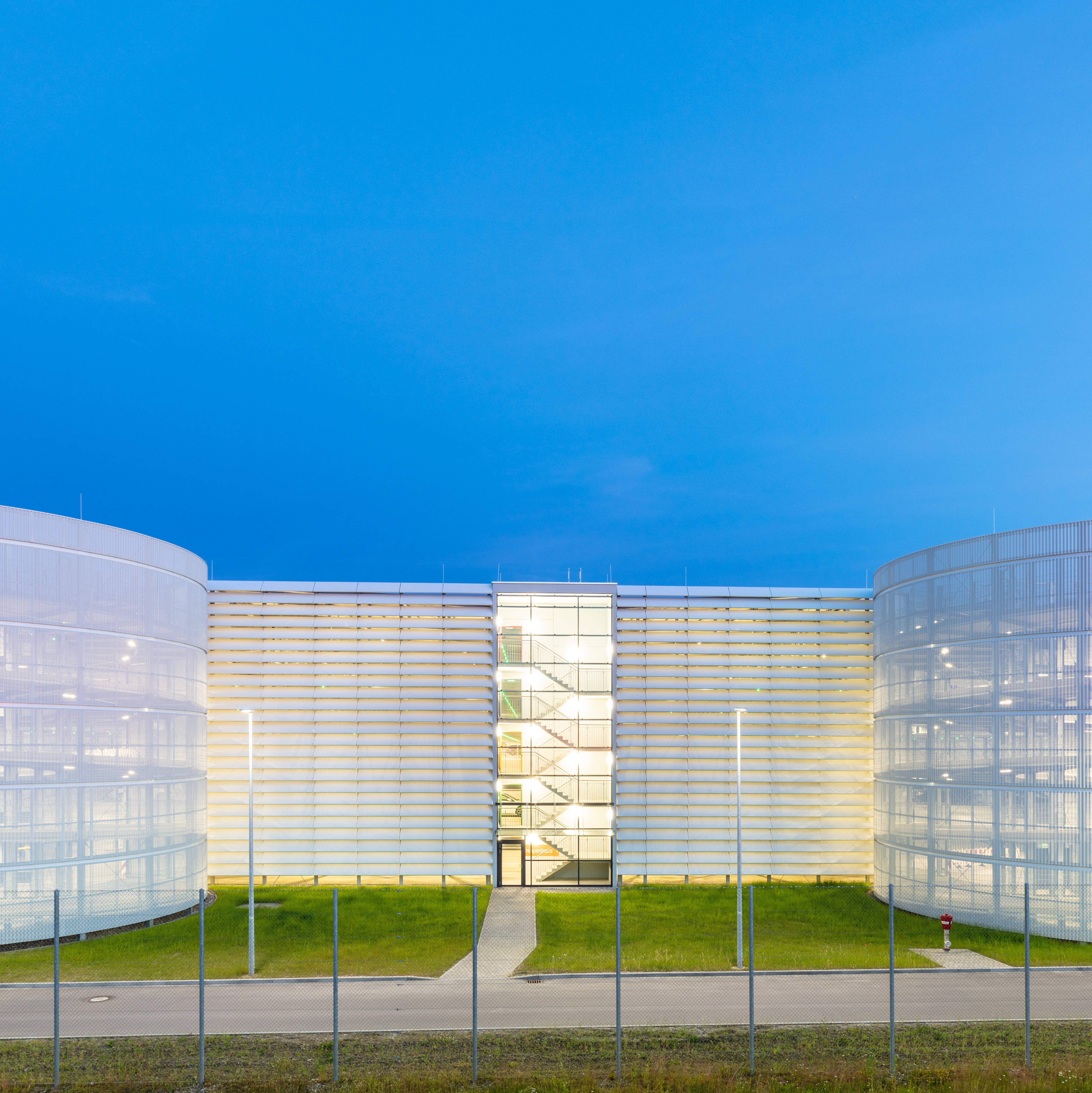 Exterior view of the car park reference car park P22 in Munich
