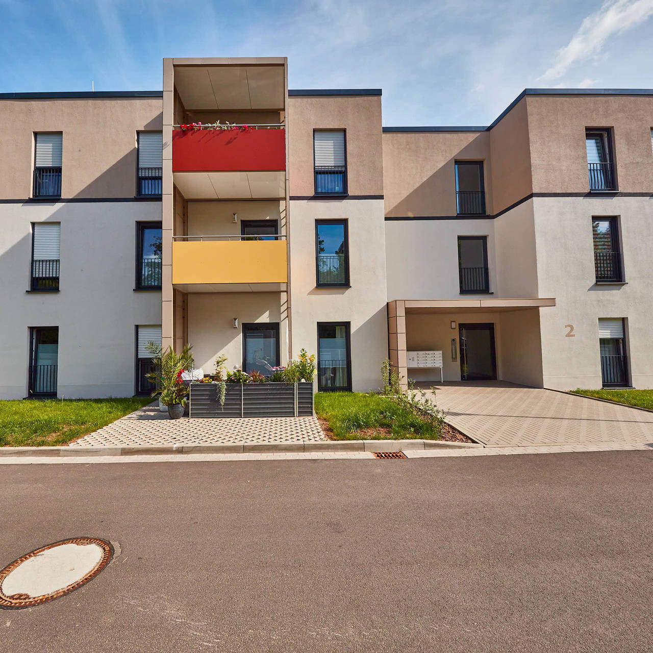 Exterior view of the residential building reference “SWG Nordhausen“