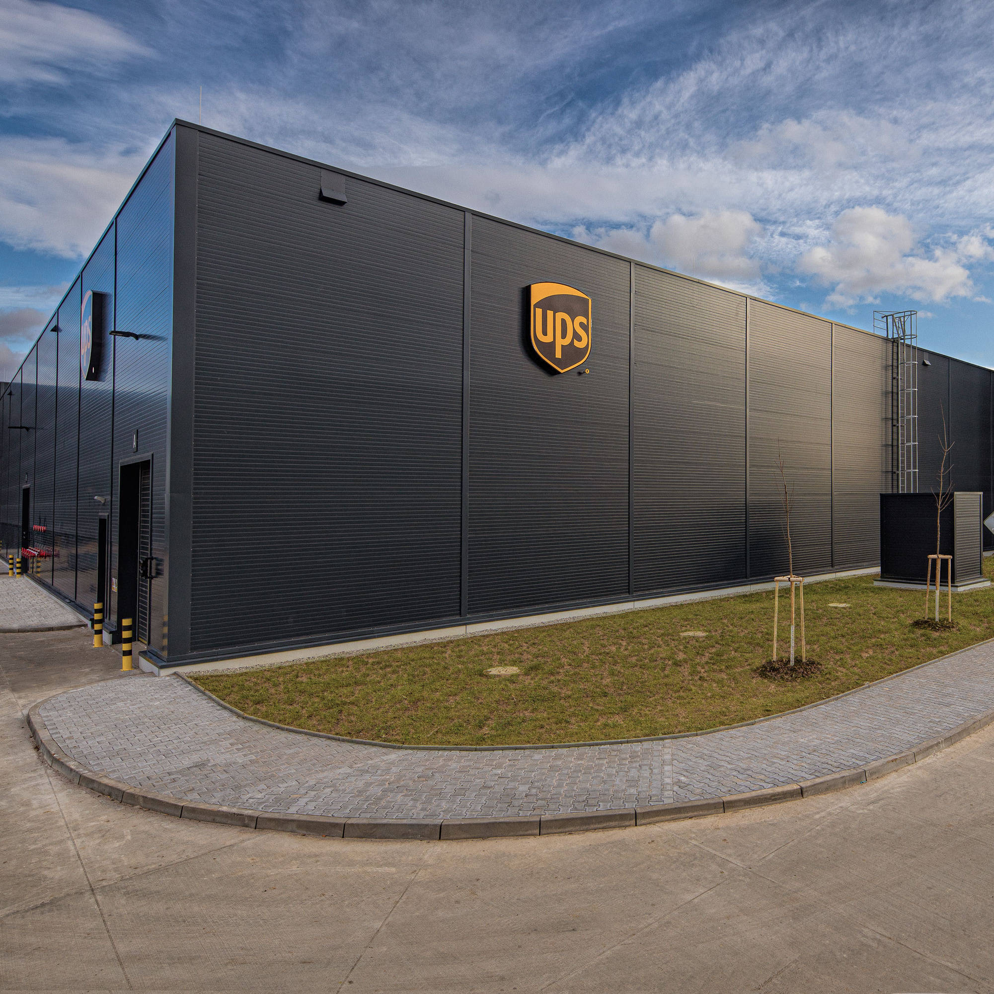 Exterior view of the industrial building reference in Poland
