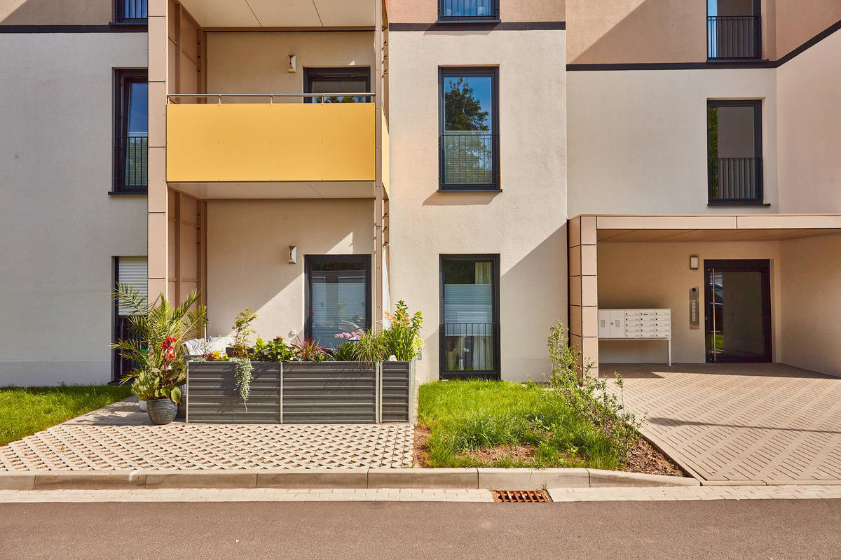 Exterior view of the residential building reference “SWG Nordhausen“