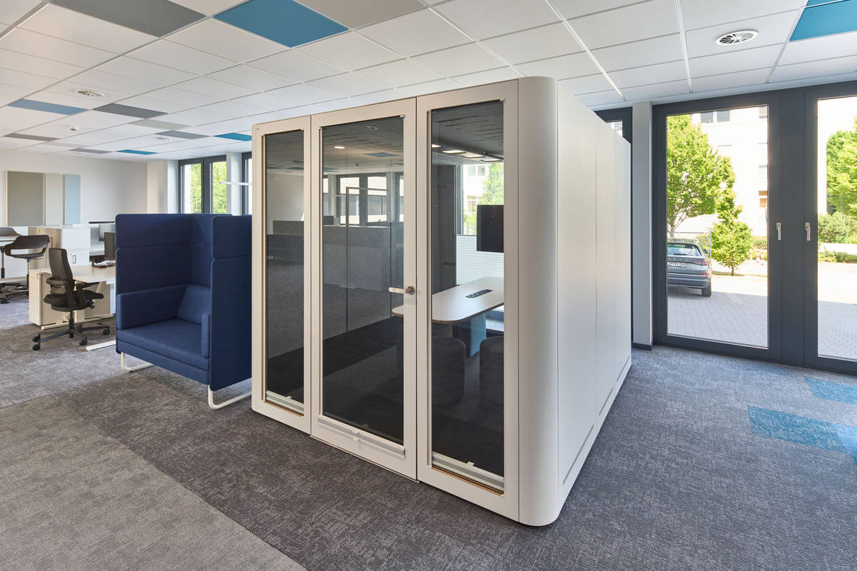 Interior view of the office building reference Ecclesia in Detmold