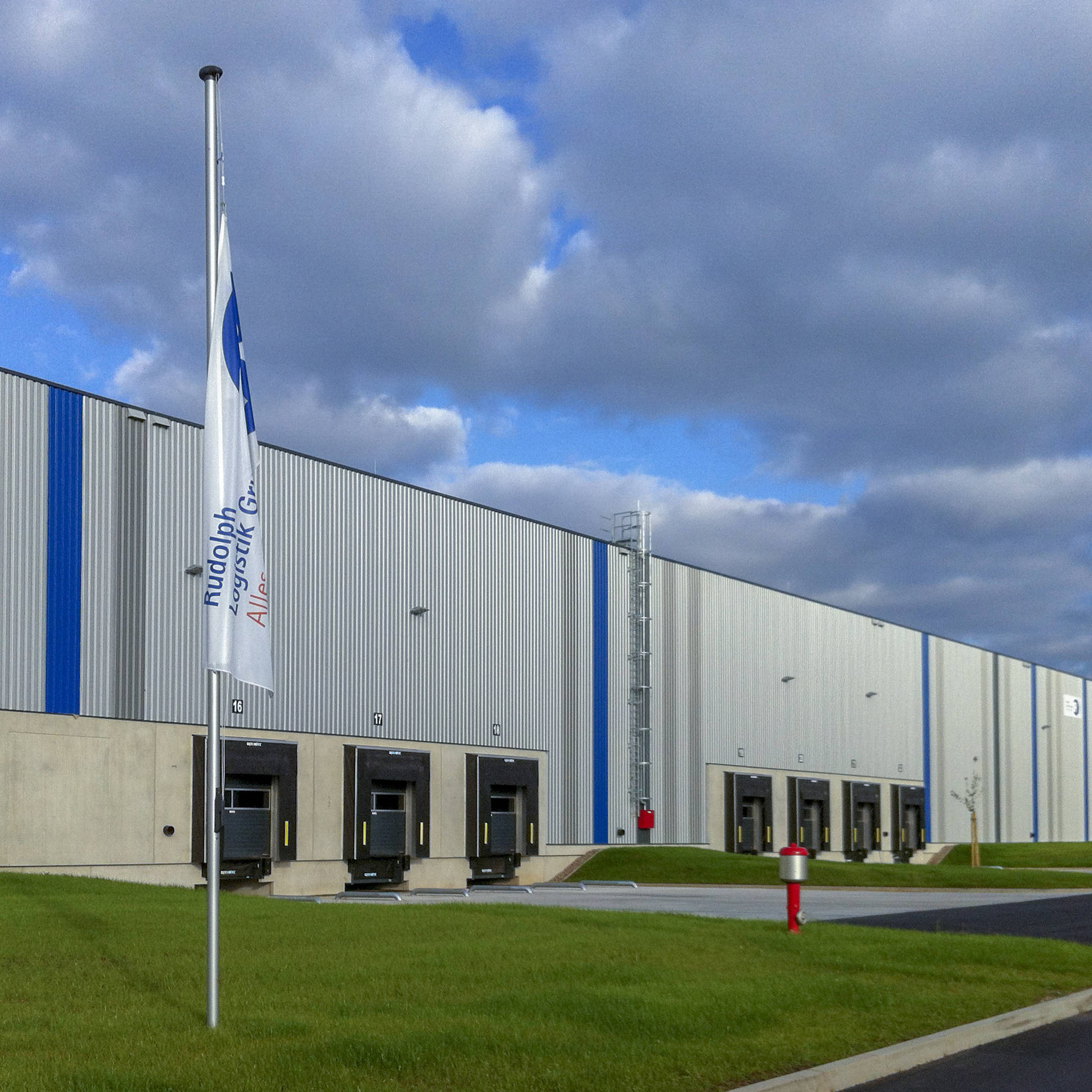 Exterior view of the Facility Services Reference Rudolph Logistics