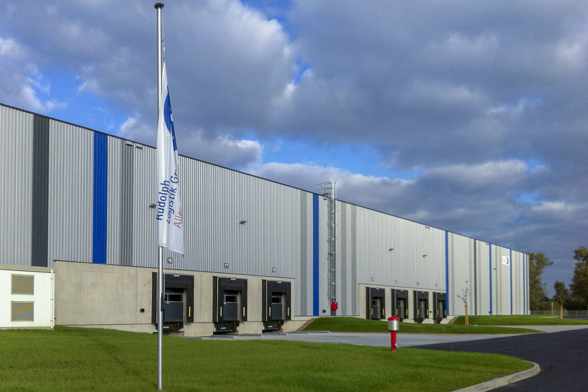 Exterior view of the Facility Services Reference Rudolph Logistics