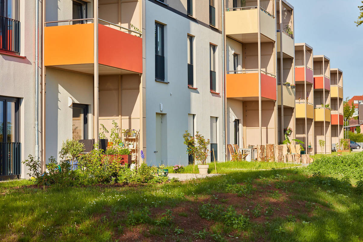 Exterior view of the residential building reference “SWG Nordhausen“