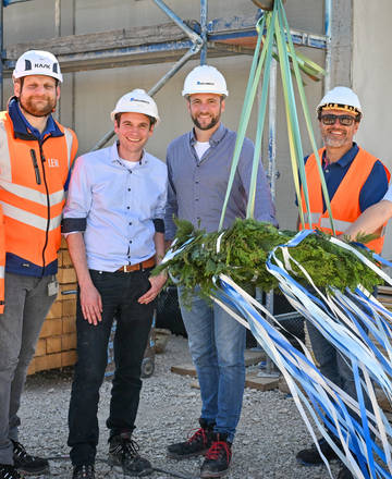LEW TelNet und Goldbeck feiern Richtfest für nachhaltiges Rechenzentrum in Augsburg 