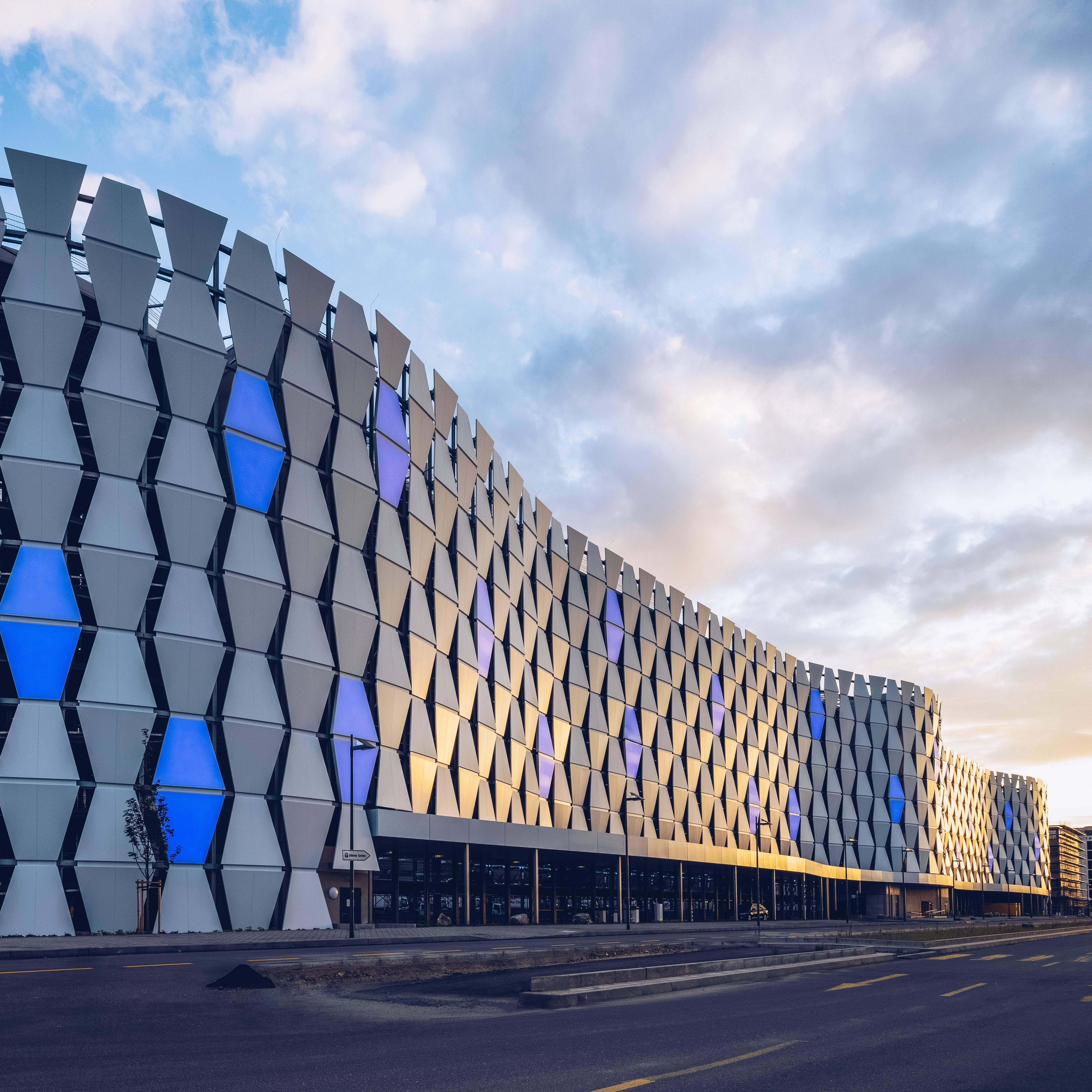 Exterior view of the Gateway Gardens car park reference