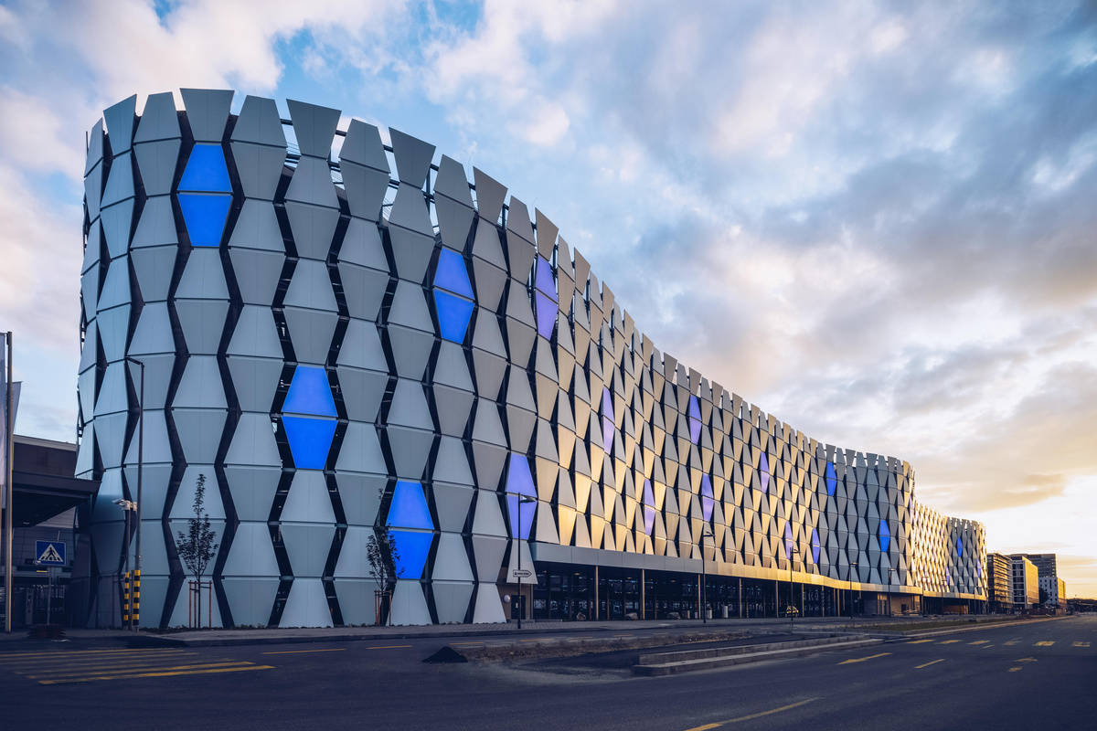 Exterior view of the Gateway Gardens car park reference