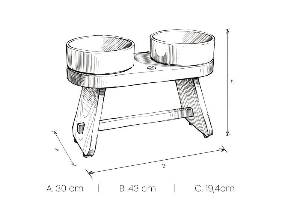 Medidas Comedouro Bench
