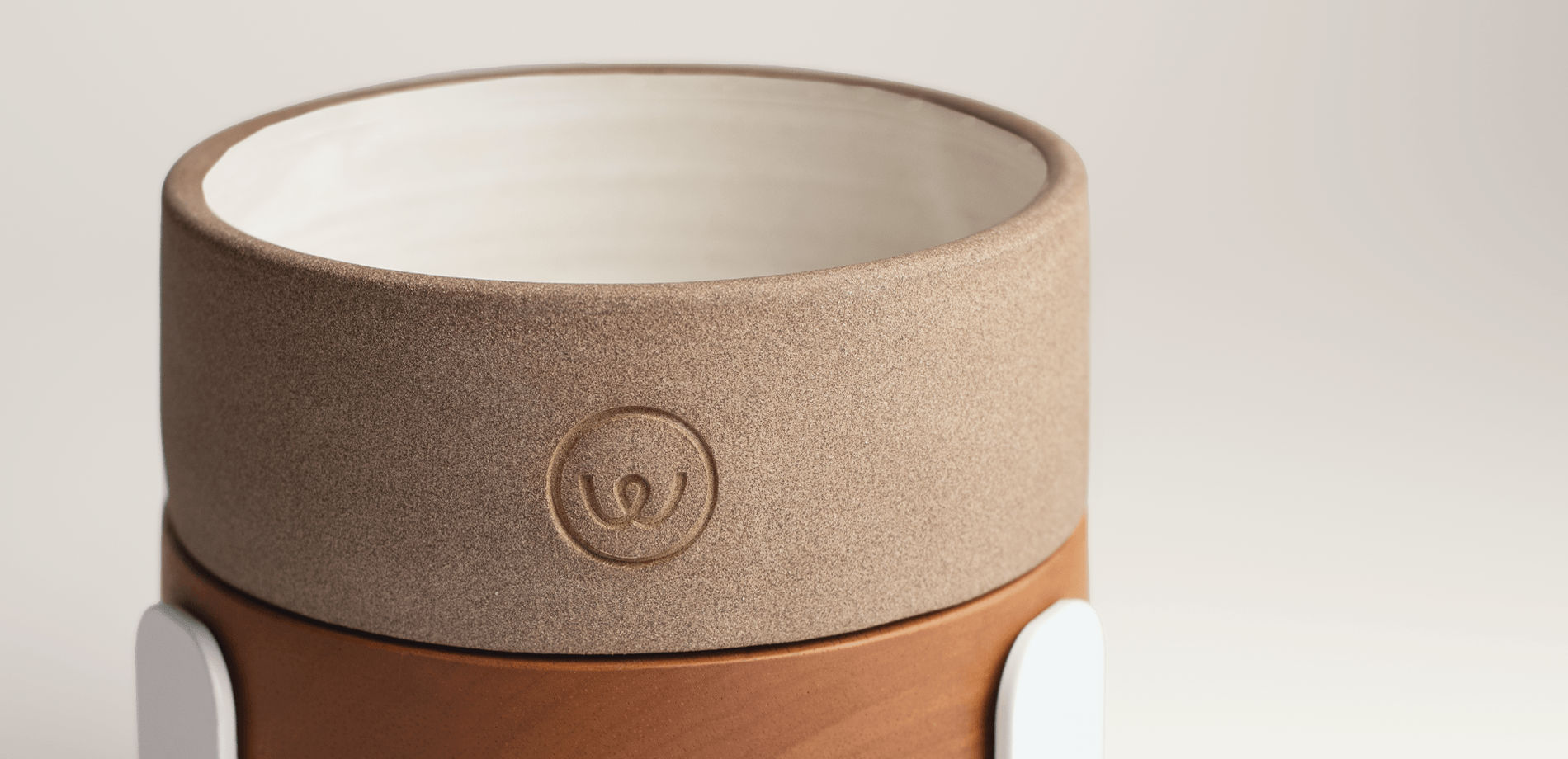 Comedouro Duplo Shell Branco