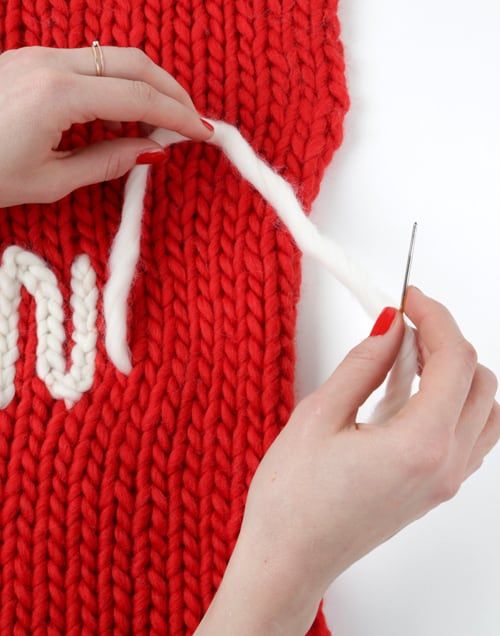 Personalise your knits with chain stitch