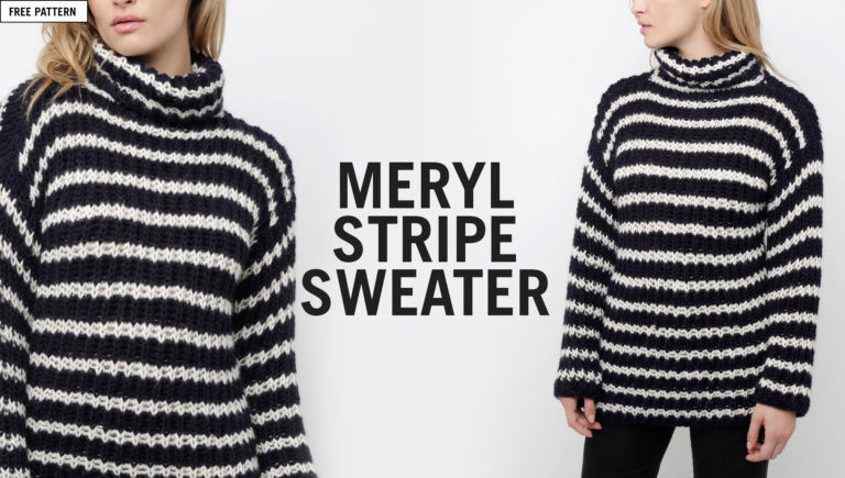 Meryl Stripe Sweater Free Knitting Pattern - Wool and the Gang Blog