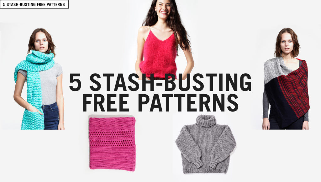 5 Stash Busting Free Knitting & Crochet Patterns - Wool and the Gang Blog