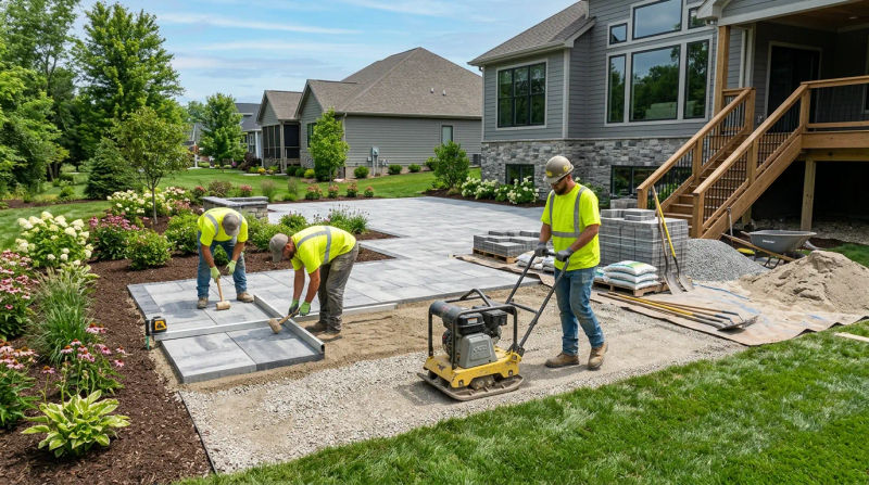 Commercial and Residential Landscape Construction in Columbus