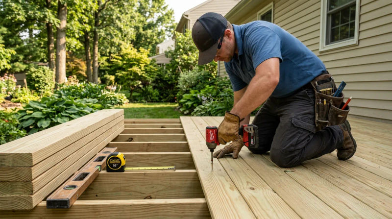 Custom Deck Handyman Services in New Cumberland