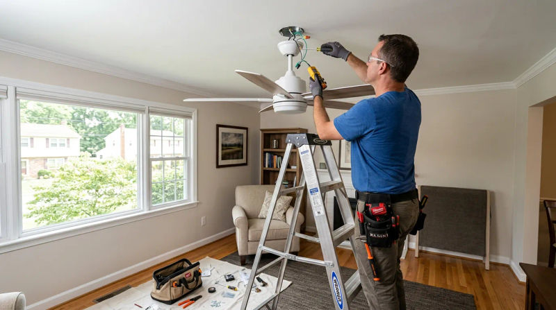 Ceiling Fan Installation Handyman in New Cumberland