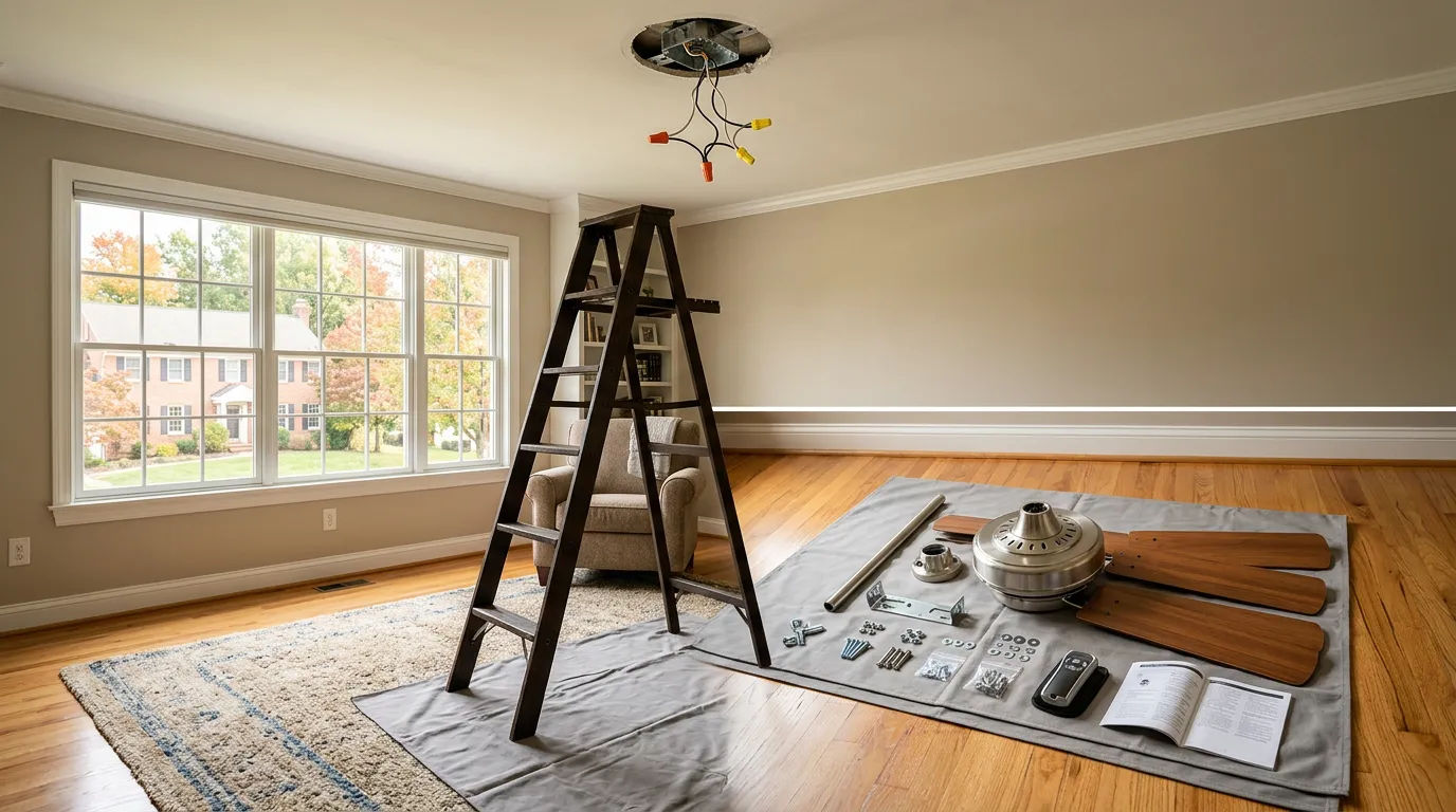 Ceiling Fan Installation Cost in Hershey: Labor & Options 2026