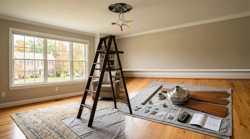 Ceiling Fan Installation Cost in Hershey: Labor & Options 2026