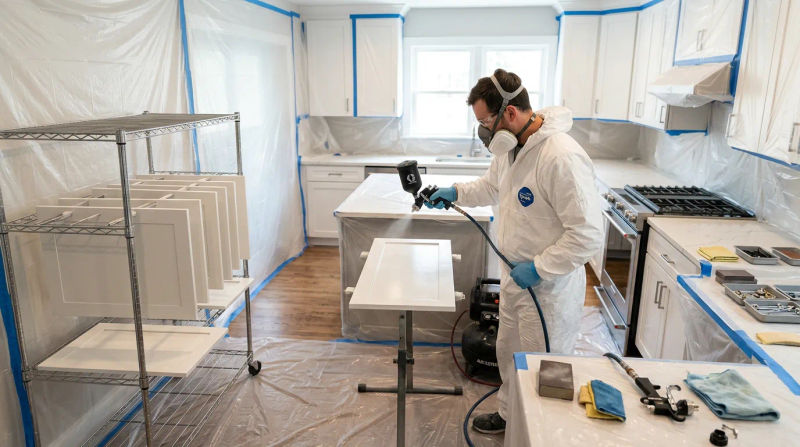 Custom Cabinet Painting and Refinishing in Decatur