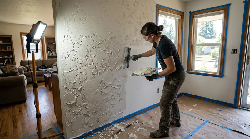 Custom Hand Texture Contracting in Springfield