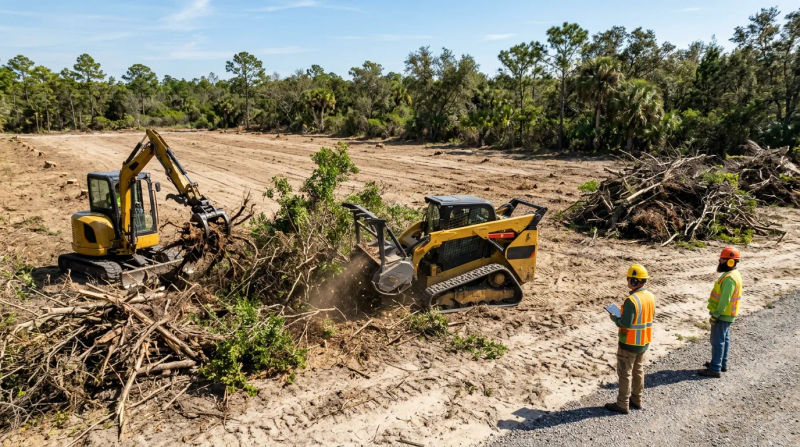 Commercial Lot Clearing in Ridge Manor