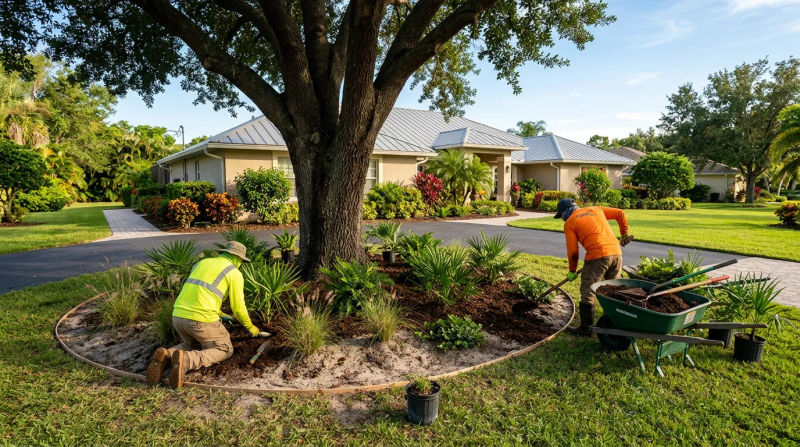 Beautiful Custom Landscaping in Ridge Manor