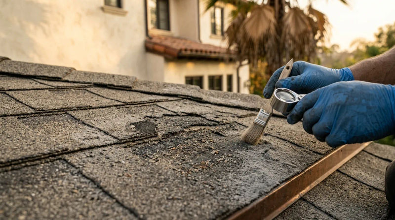 7 Signs Wildfire Ash Is Wearing Roof Granules in Beverly Hills