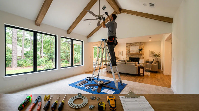 Ceiling Fan Installation Cost in The Woodlands: 2026 Guide for Homes