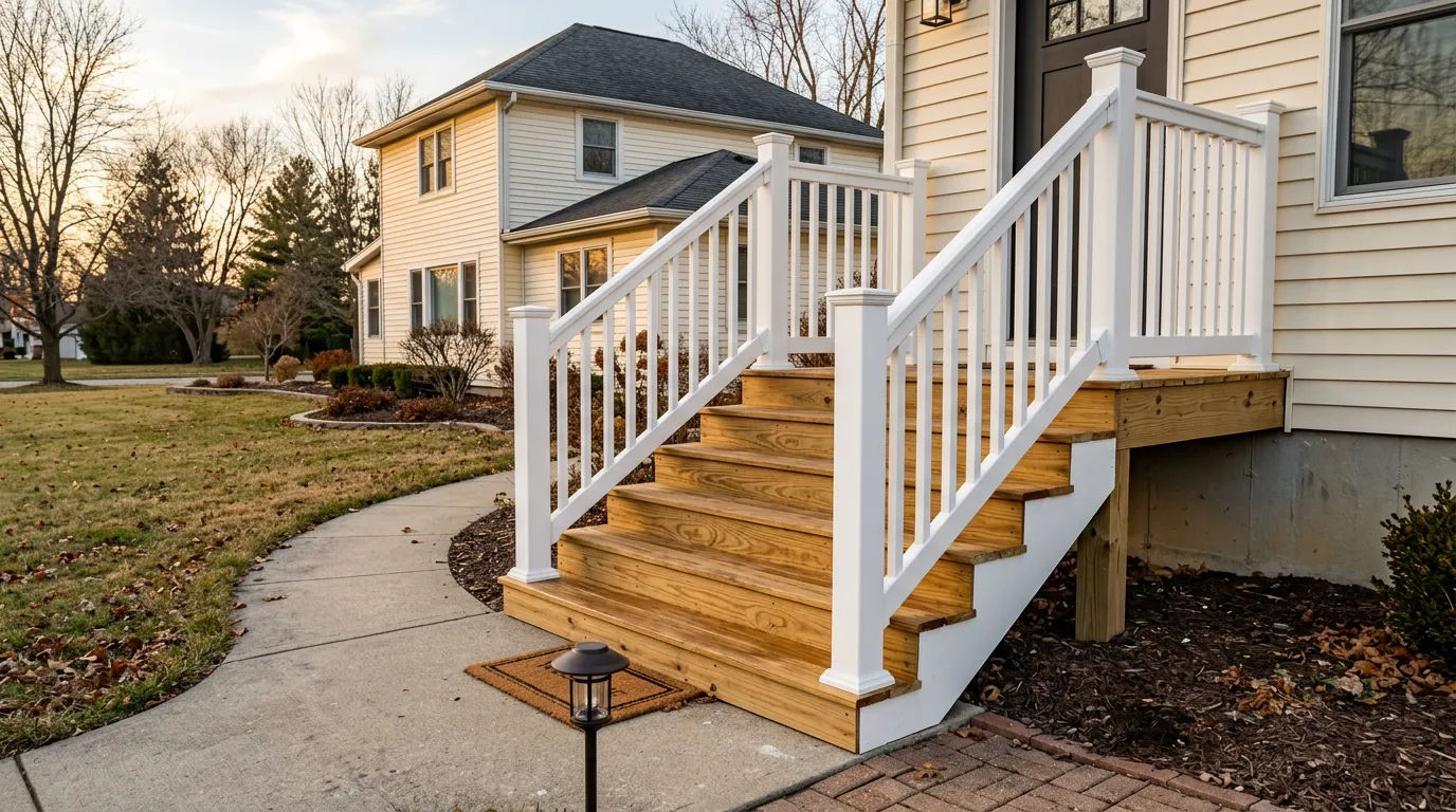 Otterbein Front Step Repair Case Study: Before First Freeze Hits