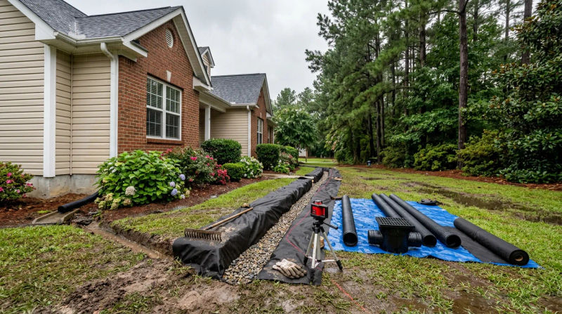 Drainage Work Cost in Fayetteville: French Drains & Grading Prices