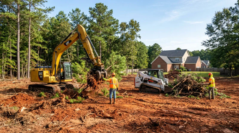 Professional Lot Clearing Excavation in Goldsboro