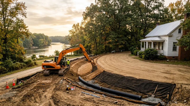 Professional Excavating and Grading in Seven Springs
