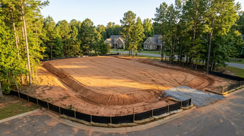 Durham Site Prep Case Study: Building Pad Grading After Rain