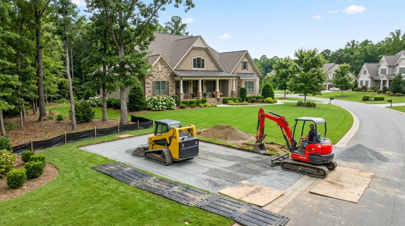 Precision Excavation Services for Cary Properties